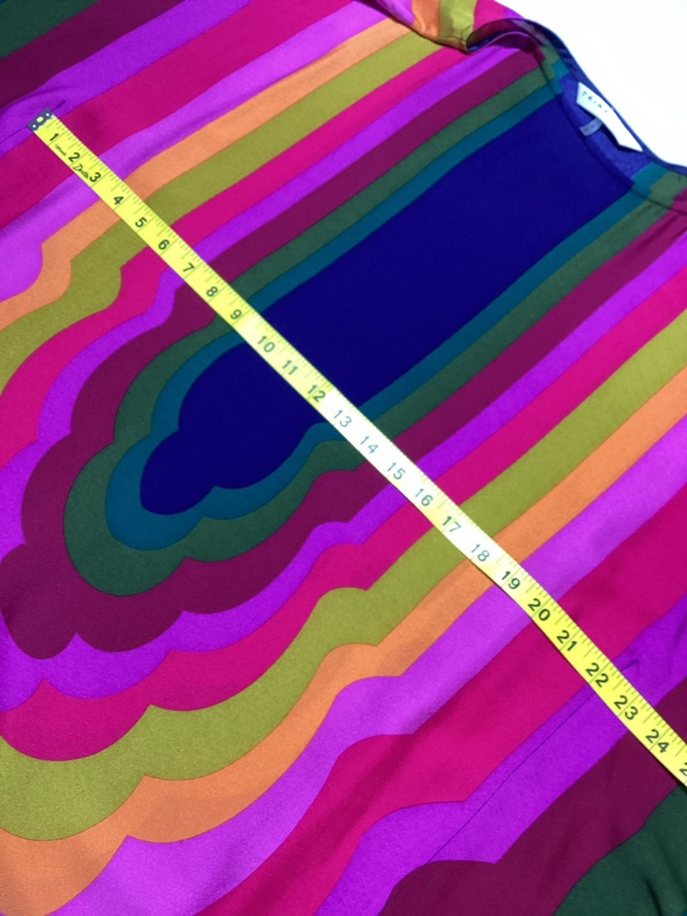 Trina Turk Rainbow stripped  Kaftan Dress - Picture 7 of 9